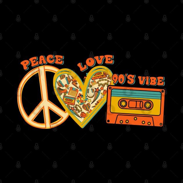 90s Throwback Peace Love and 90s Vibe by XOXO VENUS