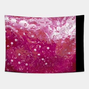 Lesbian Pride Shining Droplets on Glass Tapestry