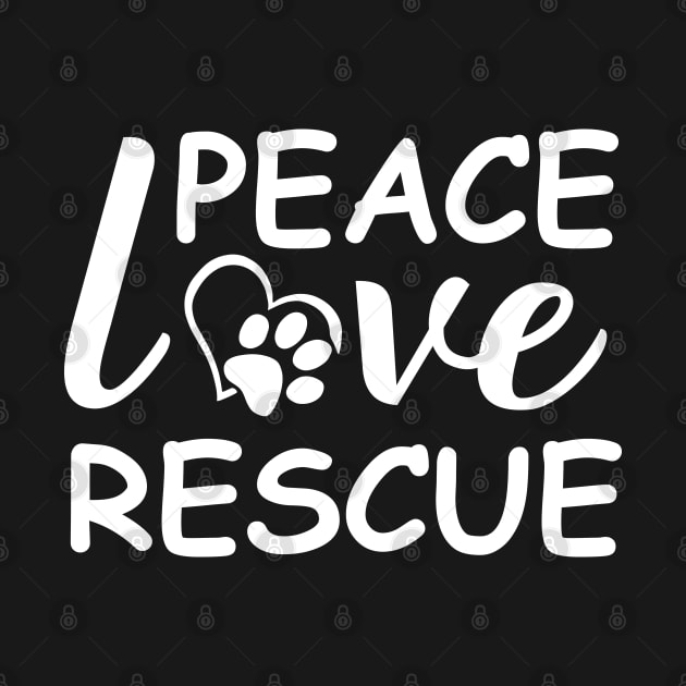 Peace Love Rescue by DragonTees