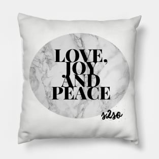 Love, joy and Peace Pillow