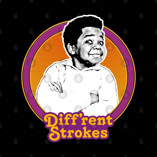 Diff'rent Strokes  // Retro 80s Aesthetic Fan Design by DankFutura