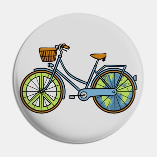 Bike Eco Peace Pin