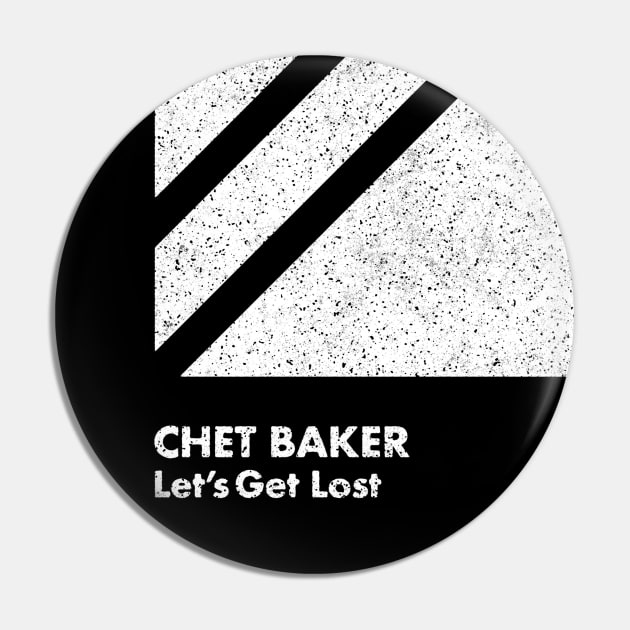 Chet Baker / Minimal Graphic Design Tribute Pin by saudade