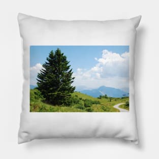 Landscape on Monte Zoncolan Pillow