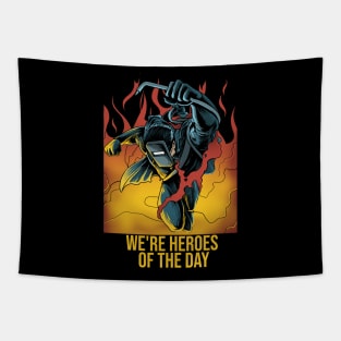 Welder Heroes Tapestry