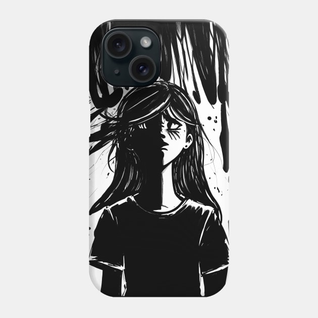 Through the Veil of Worries Phone Case by CreativeSage