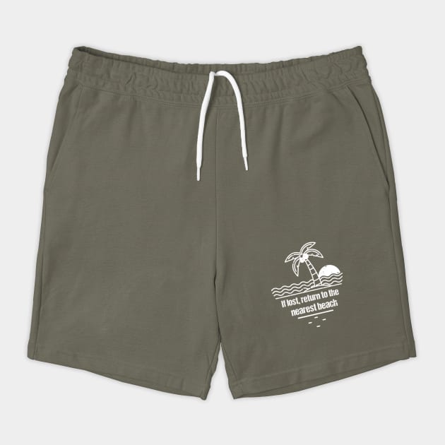 if lost, return to the nearest beach by DIGITAL MERCH CREATIONS