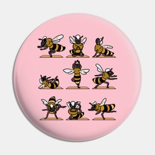 Bee Yoga Pin