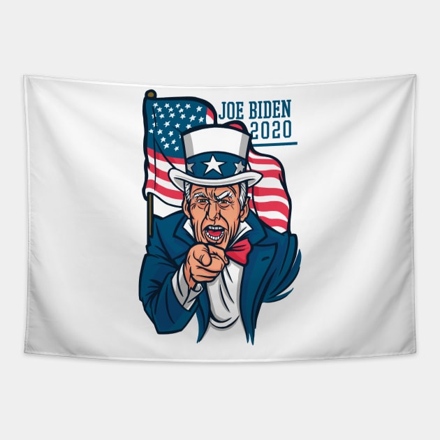 JOE BIDEN 2020 UNCLE SAM Tapestry by madeinchorley