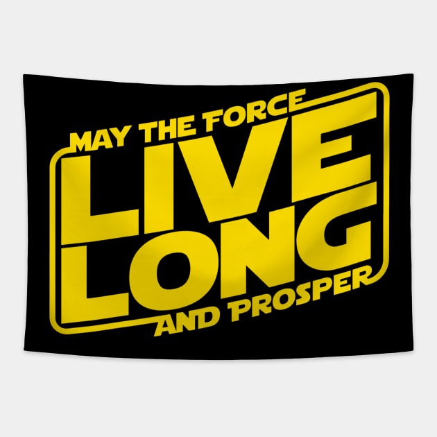 May The Force Live Long And Prosper Tapestry by INLE Designs