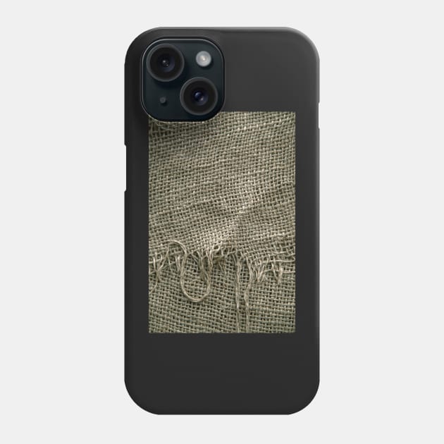 Burlap Sack Texture Phone Case by mrdoomits