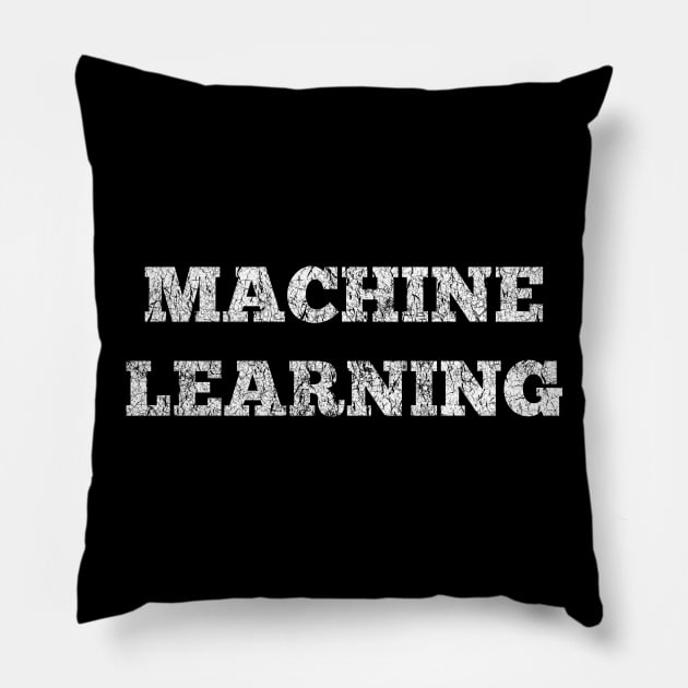 Vintage Machine Learning Pillow by vladocar