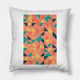 Creative Geometric Colourful Triangle Pattern #33 Pillow