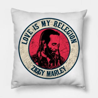 Retro Style Fan Art Design ziggy Marley Reggae Music Pillow