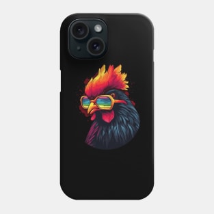 Pop Art Sunglasses Chicken Gifts Funny Chicken Phone Case