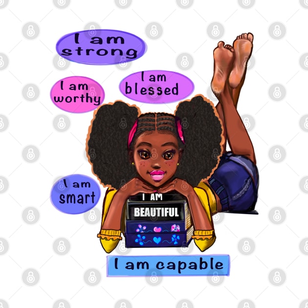 Top 10 best Positivity Positive Affirmation Self love Affirmations African American girl black woman motivational inspirational words by Artonmytee