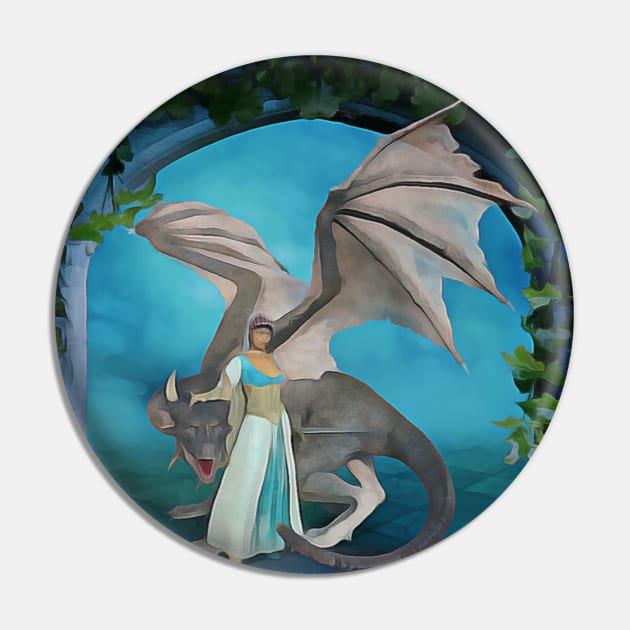 Dragon Princess Pin by ValinaMoonCreations