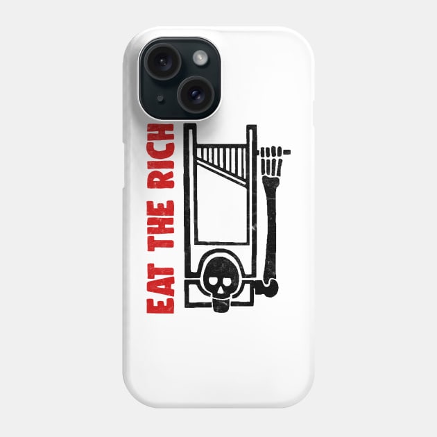 EAT THE RICH / Anti-Capitalist Meme Design Phone Case by DankFutura