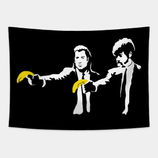 Banksy style stencil art Tapestry