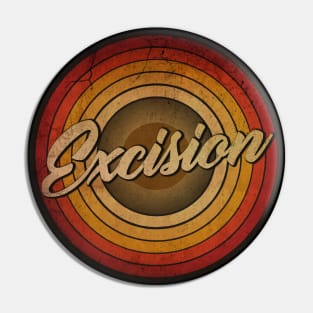 arjunthemaniac,circle retro fadedExcision Pin