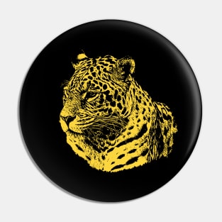 Jaguar portrait Pin