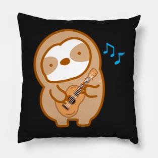 Cute Ukulele Sloth Pillow