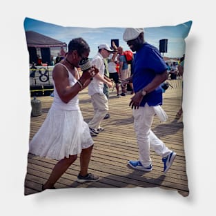 Coney Island Dancing Brooklyn NYC Pillow