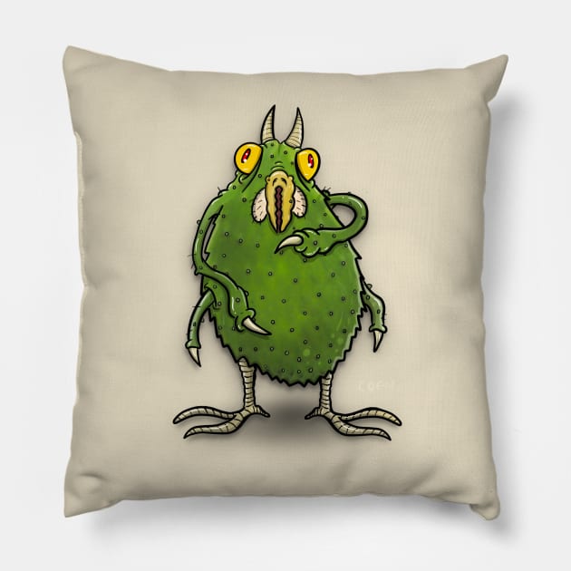 Naughty Nopal Pillow by John Coen Artistry