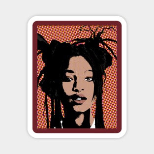 willow smith style pop art Magnet