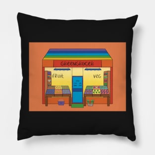 Greengrocer Illustration Pillow