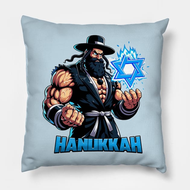 hanukkah power Pillow by JennyPool