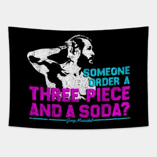 Three Piece And A Soda - Jorge Masvidal Tapestry