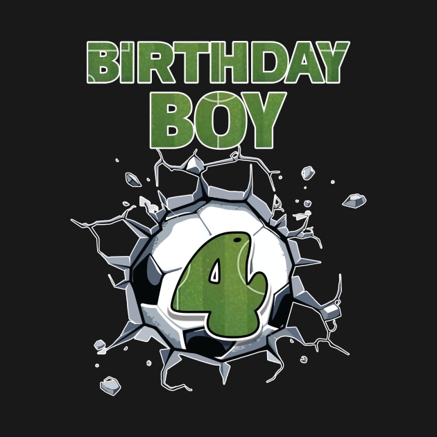 4th Birthday Boys Soccer player Gift For Boys Kids toddlers by Patch Things All