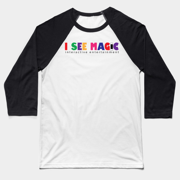 I See Magic Logo Light Colors Magic Baseball T Shirt Teepublic