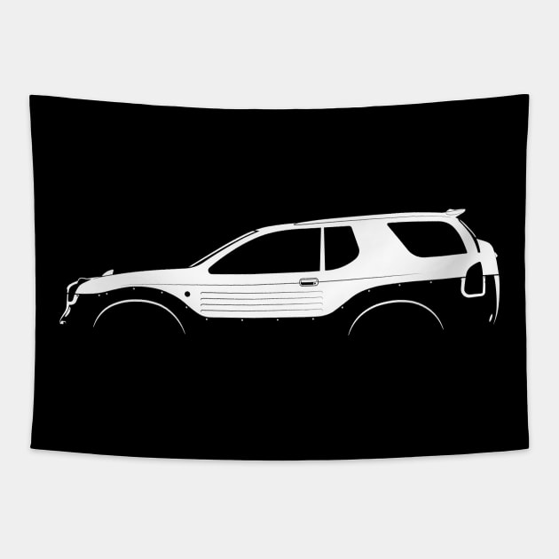 Isuzu VehiCROSS Silhouette Tapestry by Car-Silhouettes