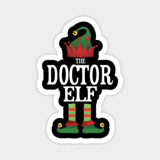 Doctor Elf Matching Family Group Christmas Party Pajamas Magnet