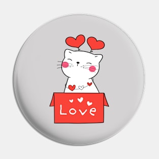 Love from a Cat Pin