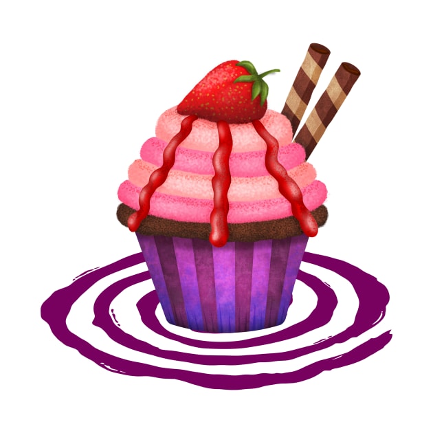 Strawberry Cupcake by DearTreehouse