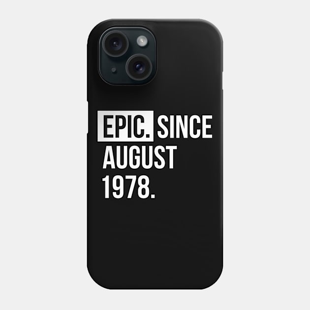 EPIC since August 1978 Phone Case by hoopoe