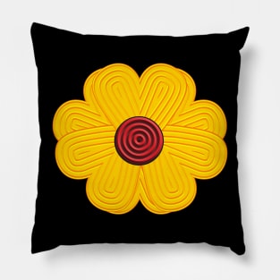 Golden Flower Pillow