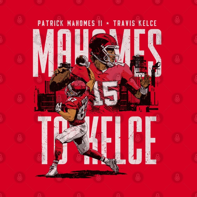 Travis Kelce & Patrick Mahomes Kansas City Connection by Chunta_Design