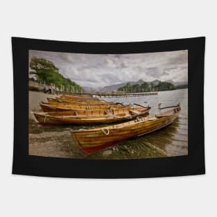 Boats On The Shore At Derwentwater Tapestry