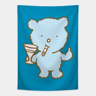 Martini Bear - JoKoBo Tapestry