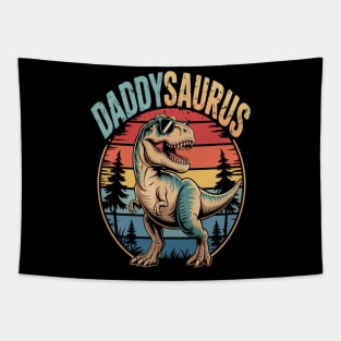 Daddysaurus T Rex Dinosaur DaddySaurus Birthday Father's Day Tapestry