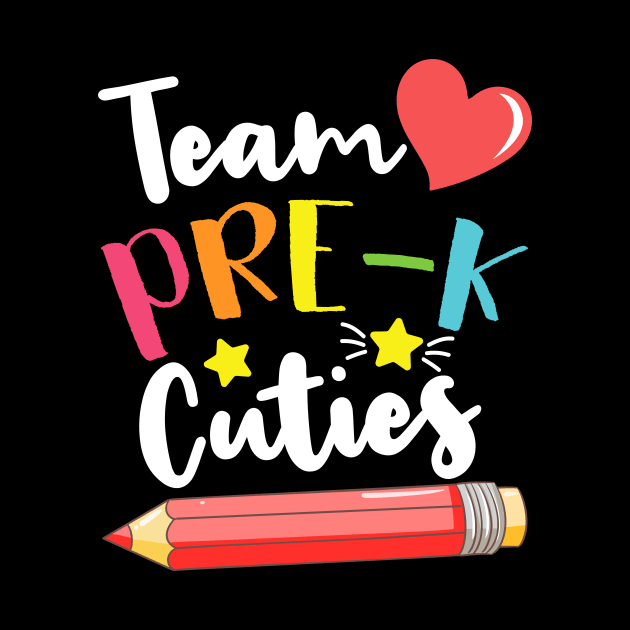 Team Pre-K Cute Back To School Gift For Teachers and Students by BadDesignCo