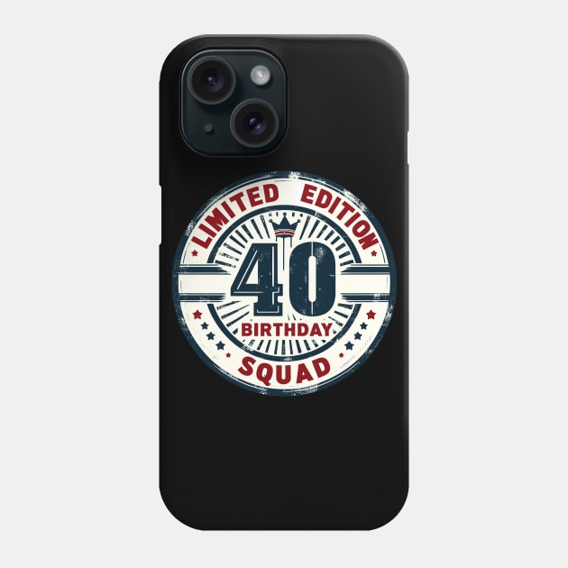 Limited Edition 40th Birthday Vintage Phone Case by TomFrontierArt