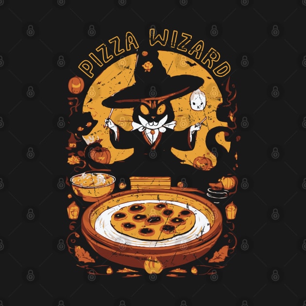 Pizza Wizard Magical Witch by Trendsdk