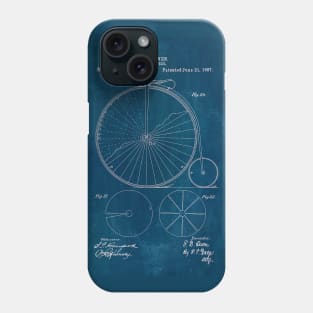 Blueprint Penny Farthing Patent Phone Case