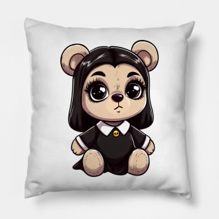 Cute Gothic Bear Kawaii Pillow