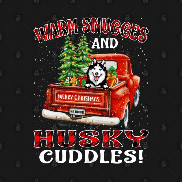 Warm Snuggles And Husky Cuddles Truck Tree Christmas Gift by intelus